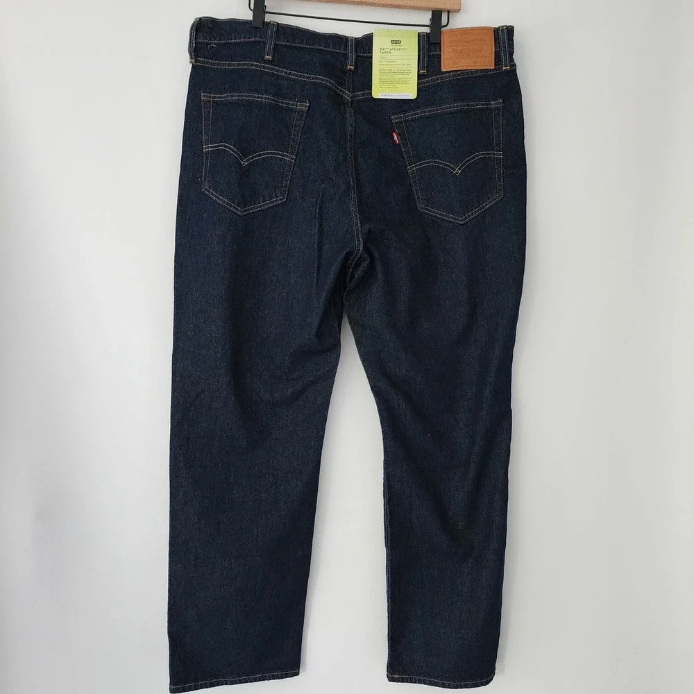NEW Levi's 541 Athletic Taper dark wash stretch jeans‎ mens size 40x30
